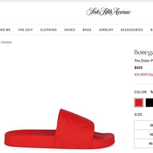 Womens Bottega Veneta Slides / Sandals